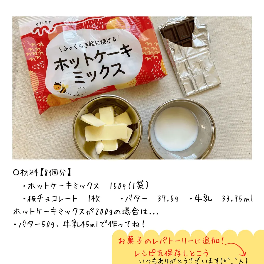 スタバ風♪ホットケーキミックスでチョコスコーン の作り方 2