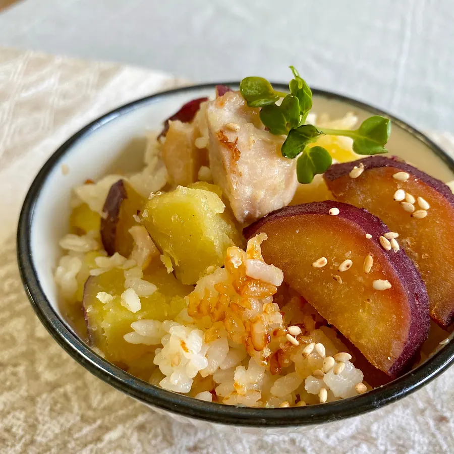 鶏肉とさつまいものほくほくご飯　【10min】 の作り方 10