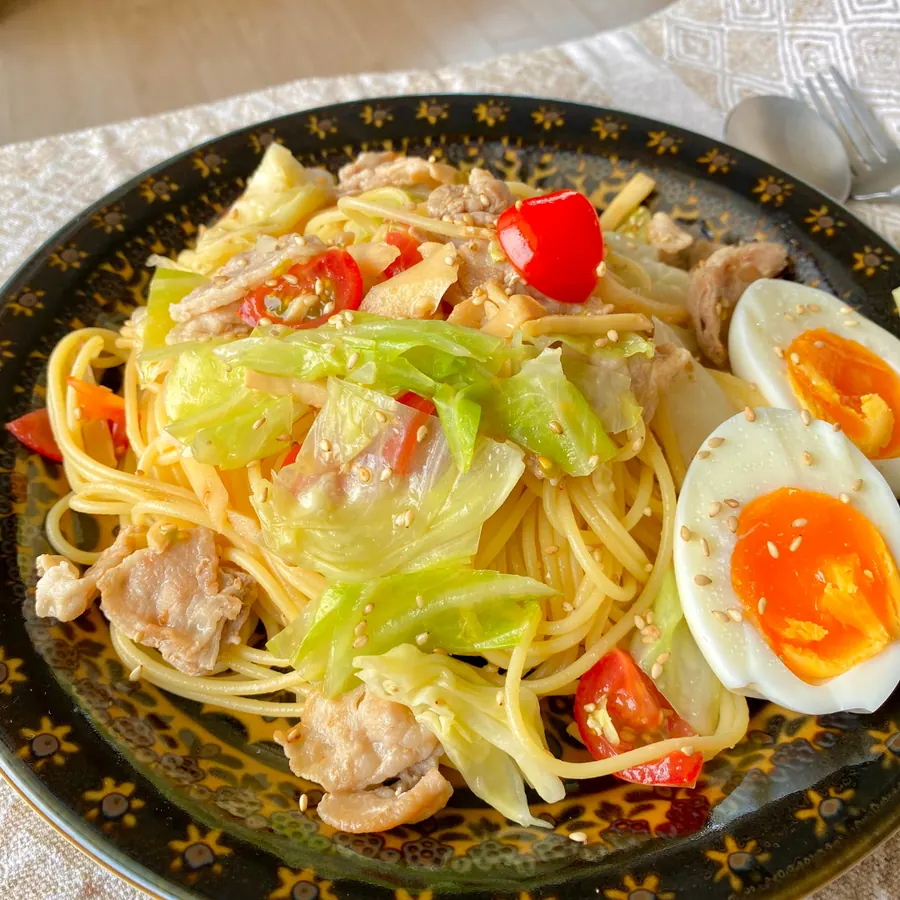 和えるだけ！旬野菜の塩レモンパスタ の作り方 6
