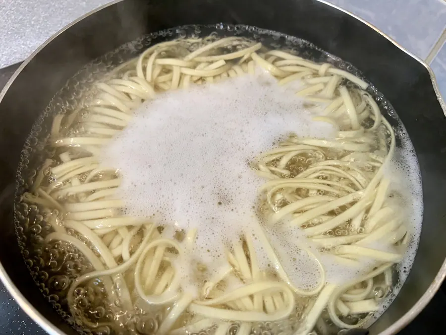 さっぱりヘルシー♪白だし豆乳スープ坦々麺風【沖縄そば】アレンジレシピ の作り方 9